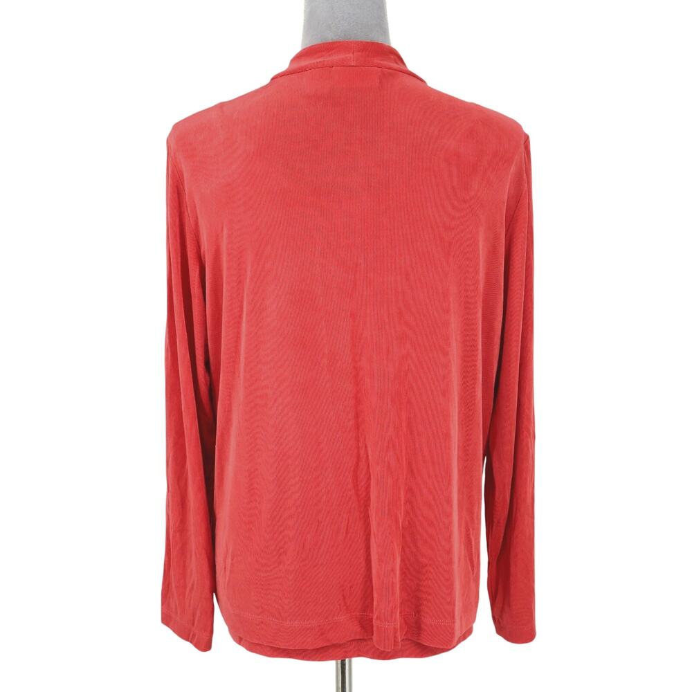 Chicos Travelers 3 Sweater Set Womens XL 16 Pale Orange Cardigan n Tank 2 Piece - Picture 2 of 16